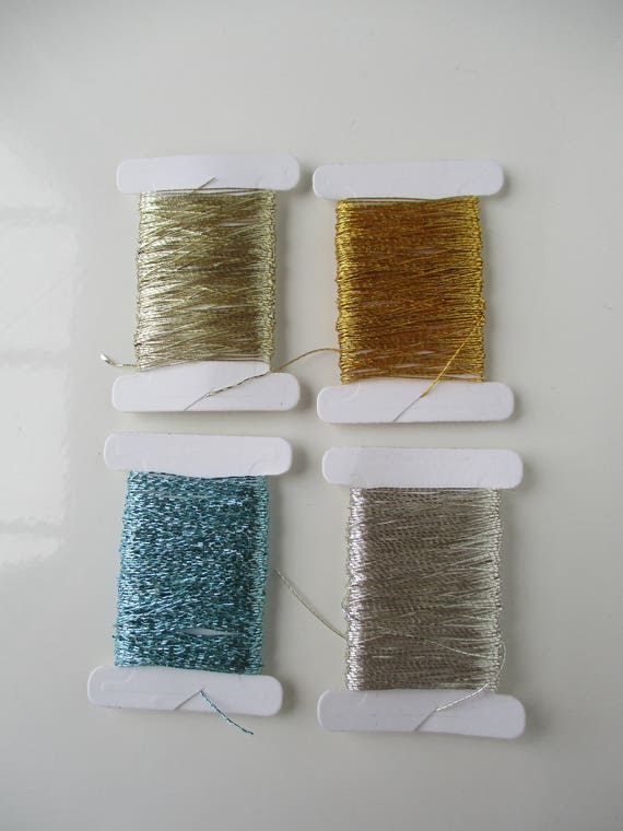 Vintage Japanese embroidery thread four colours available