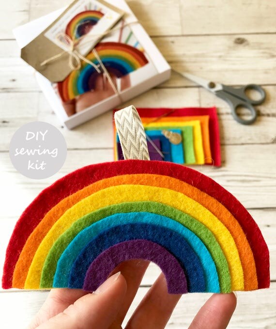 Felt Rainbow Kit Sew your own Rainbow Make your own Rainbow
