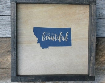 Montana wall art | Etsy