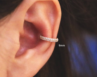 14K gold hoop cartilage helix hoop earring/Earring/Cartilage earring/Conch earring/Cartilage hoop/Rook piercing/Snug piercing/Helix earring