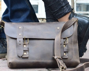 Leather Crossbody bag + Leather Messenger bag + Leather bag + Leather Handbag + Leather Shoulder bag + Leather Satchel + Leather Camera bag