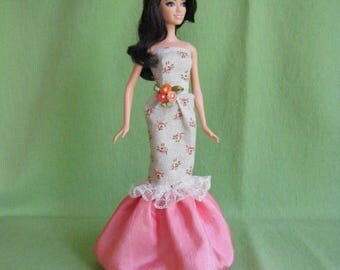 Barbie Mermaid Dress, barbie clothes, barbie doll clothes, barbie dress, barbie gown, fashion doll dress, fashion doll clothes, barbie doll