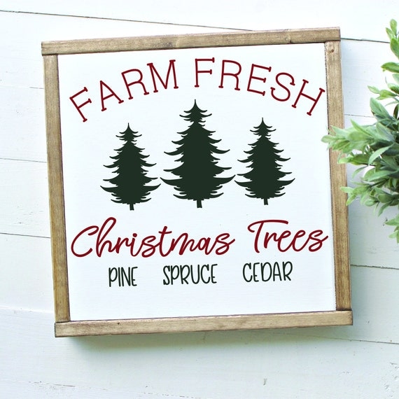 Download Farm Fresh Christmas Trees SVG