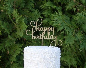 Cake topper - Happy Birthday cake topper, birthday cake topper, birthday decorations, party decorations, birthday party, birthday decoration