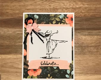 Tiny Dancer Celebrates Handmade Card