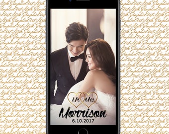 Wedding Geotag Wedding Geofilter Wedding Snapchat Wedding Filter Mr. and Mrs. Snapchat Mr & Mrs Geofilter Gold Filter Gold Geotag Snap chat