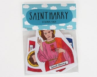 SAINT HARRY STYLES, Saint Harry stickers, Harry Styles stickers Harry Styles sticker set, Sign of the Times, Harry styles album, Another man