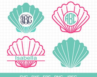 Shell SVG Mermaid Shell svg SeaShells SVG Vinyl Cutters Cutting Files Summer svg for Cricut & Silhouette Files Svg Dxf Eps Jpg Png