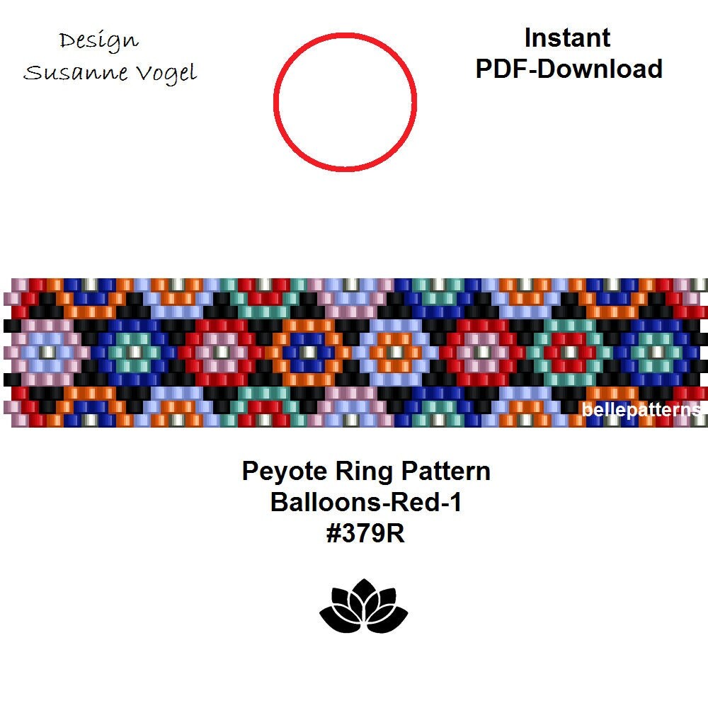 peyote ring patternPDF-Download instant downloadring