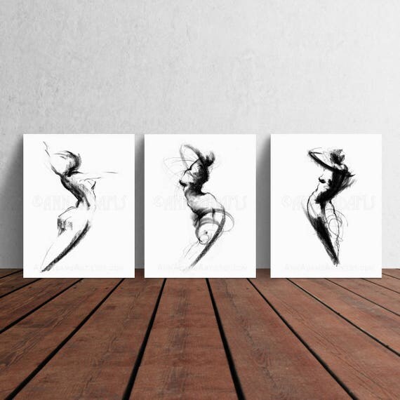 Abstract Minimalist Figurative Nude Art Drawing My Xxx Hot Girl