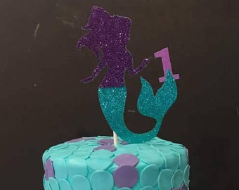 Mermaid topper,Mermaid cake topper,smash cake topper,Mermaid Birthday