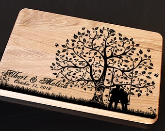Personalized Cutting Board, Wedding Cutting Board, Wedding gift for couple, Cutting Board Wedding Gift, Custom Wedding Gift, Love Birds