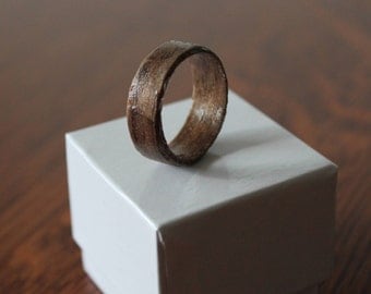FREE SHIPPING: Handmade Wood Wedding Band, Bentwood Ring, Unique Wedding Ring, Handmade Wedding Band, Mens Wedding Ring, Custom Wedding Ring
