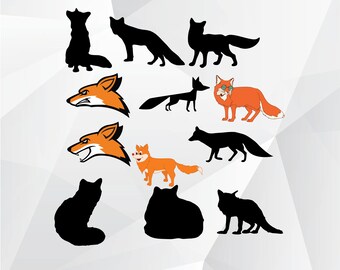 Fox svg,png,jpg/Fox clipart for Print,Design,Silhouette,Cricut and any more