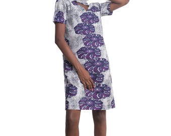Ohemaa Ankara African Print Dress African Clothing Nigerian Clothing African Prints for Women - Ohemaa A-Line Choker Dress