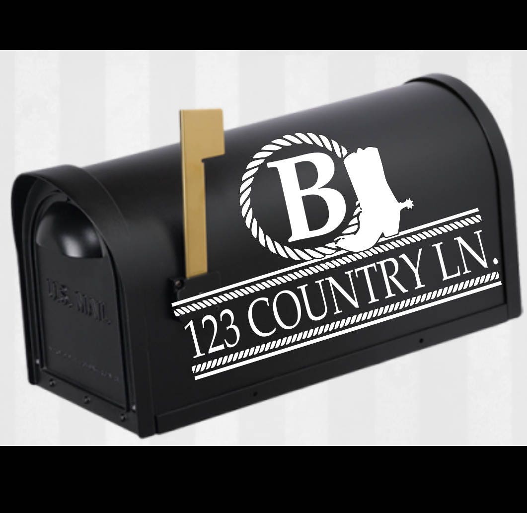 Download Cowboy boot Mailbox Monogram Svg Mailbox Monogram Frame Svg
