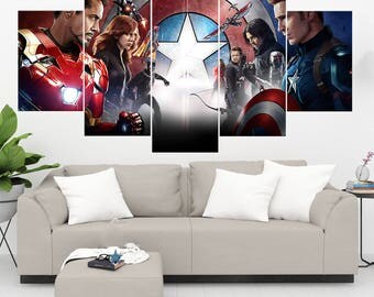 Avengers canvas | Etsy