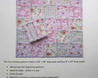 Burp Cloth Pattern | Security Blanket Pattern | Instant Download | Easy Beginner Pattern