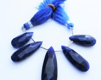 Sodalite Gemstone Briolettes Matched Pairs Qty 5