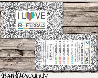 Rodan + Fields Referral Card / Marketing / - Business Card Size - Multi Level Marketing - MLM - Free Shipping USA ONLY!