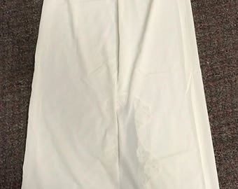 Vintage Women's Slip Manufacturer Unknown Size Medium White Lace RN#20811