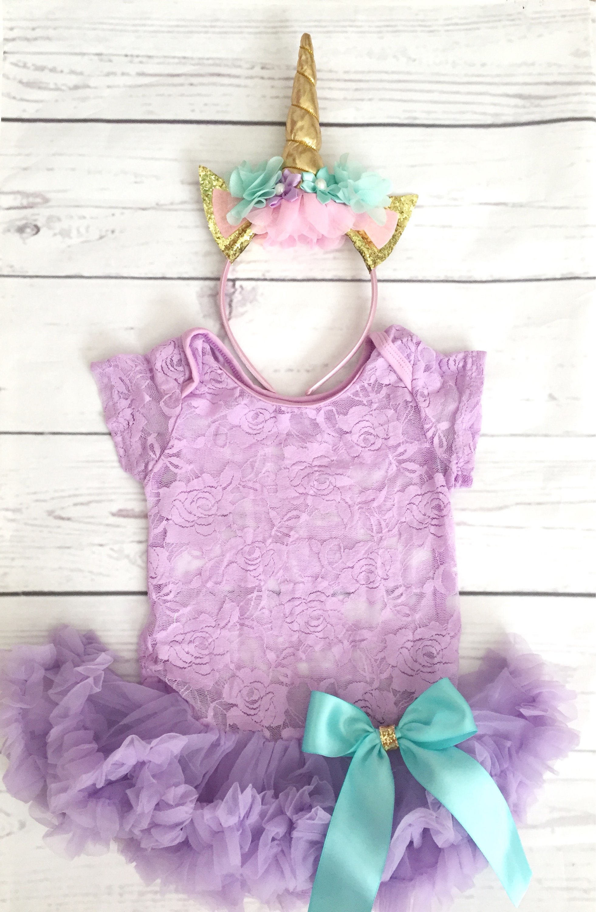 Baby girl clothesUnicorn 1st birthdaylavender tutu1st