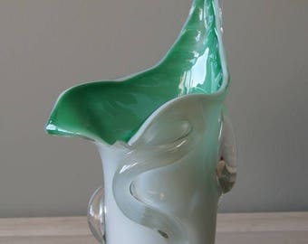 The Boussu Vintage glass sculpture vase, circa 1960.