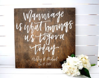 Wedding Welcome Sign Large Mawwiage Princess Bride Quote Custom Personalized Welcome Sign Large Hand Lettered Design Wood Welcome Sign