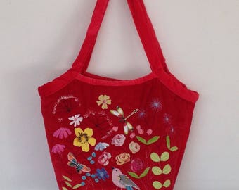 Handmade embroidered handbag