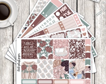 MATTE | Erin Condren Planner Stickers | Weekly Kit | Sweater Weather | Vertical ECLP | Full Kit
