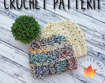 MESSY BUN HAT Pattern Crochet Pattern Crochet Hat Pattern Messy Bun Beanie Ponytail Hat Bun Hat Pattern Edgewater Beanie Winter Hat Pdf