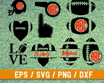 American Football SVG, Football svg, Football Monogram SVG,American Football cut file,Helmet svg,American Football bundle,Football Monogram
