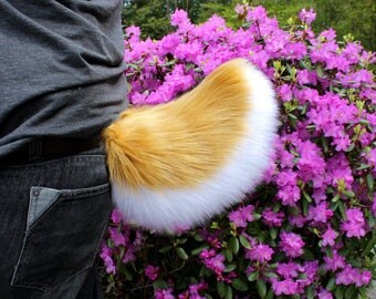 Fluffy Furry Any Color Perky Deer or Bunny Cosplay Fursuit Tail