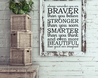 Free Free You Are Braver Than You Believe Svg Free 118 SVG PNG EPS DXF File