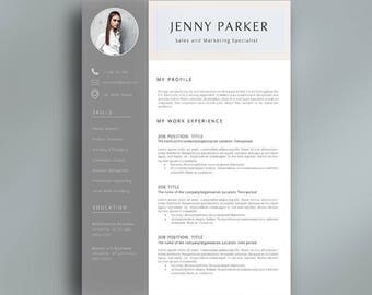 Professional Resume Template | Multipurpose CV Template | 6 Different pages in Total | Creative, Modern, Elegant Resume Template With Photo.