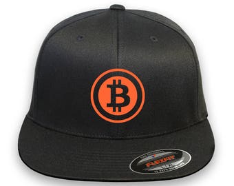BITCOIN P2P Flex Fit Hat **FLAT Bill** ***Free Shipping in BOX***