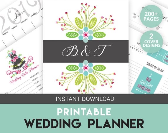 Wedding Binder Wedding Organizer Printable Planner