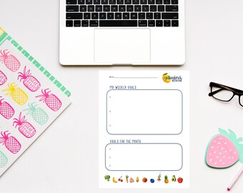Goal worksheet | Etsy