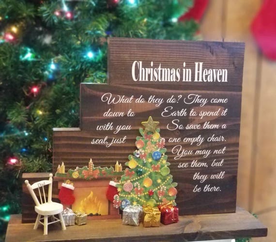 Christmas in Heaven Christmas in Heaven with chair Christmas