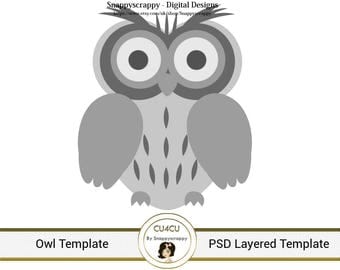 Owl template | Etsy