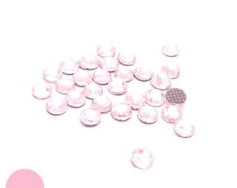 100 HOTFIX rhinestones pink 2.8 mm