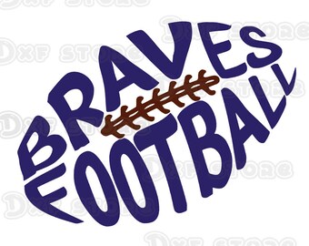 Football svg,football dxf,football silhouette, Brave ,Braves, Braves svg, Braves dxf, Braves logo,
