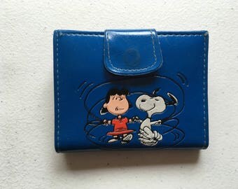 Snoopy Lucy Van Pelt Woodstock Vinyl Wallet 1958 Deadstock
