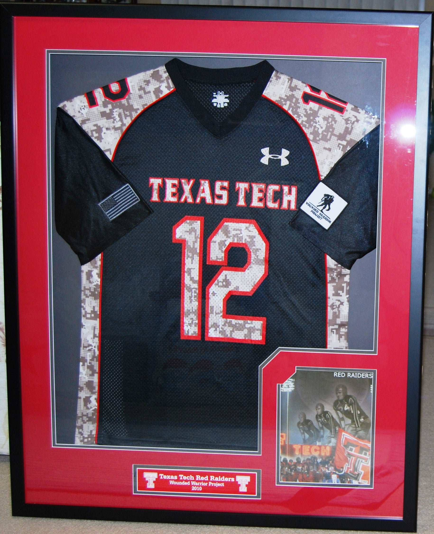32x40 Custom Framing Frame For Jerseys Choose school color and