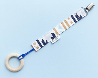 Aztec Pacifier Clip - Pacifier Clip - Binky Clip - Soother Clip - Toy Clip - Universal Clip