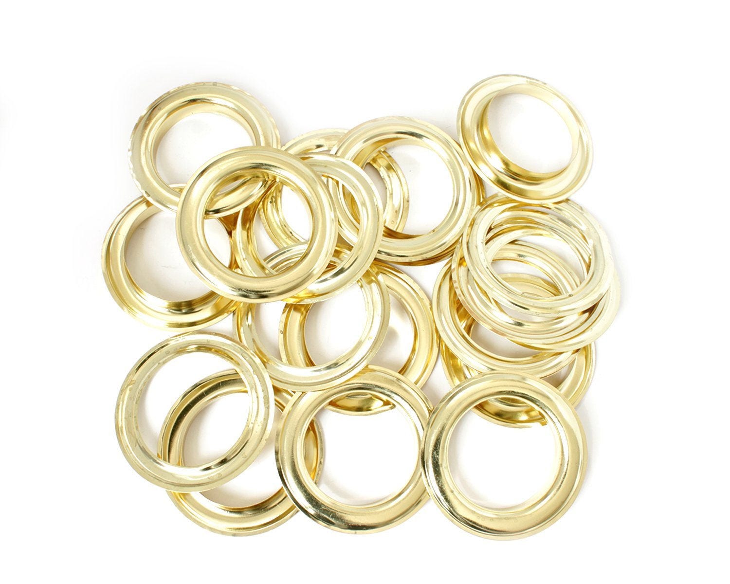 40mm Gold Eyelets Rings with SelfBacking Washers Perfect