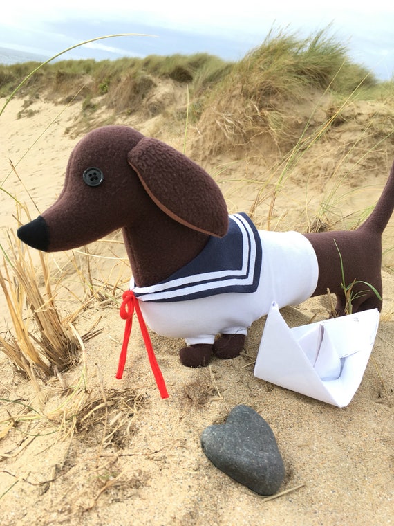 sausage dog soft toy