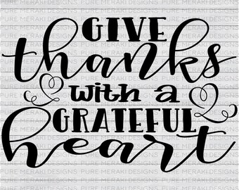 Give Thanks SVG, Thanksgiving Svg, Harvest Wishes Svg, Fall SVG, Autumn SVG, Halloween svg, Harvest Svg, Sign Stencil Svg, Holiday Svg
