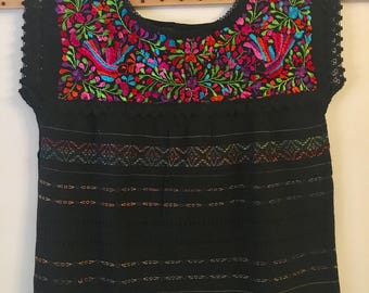 MEXiCAN BLOUSE,made in Oaxaca, Boho Top, hand embroidered Blouse,Telar de Oaxaca, pregnant clothing