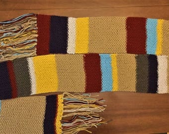 The Fourth Doctor Scarf Doctor Who Fandom Doctor Who Scarf 4th Doctor Scarf Tom Baker Costume